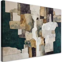 BILD auf Leinwand, Abstrakt in den Farben beige und braun