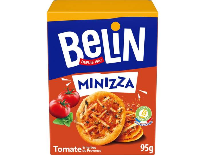 BELIN crackers minizza tomate et herbes de provence 95g