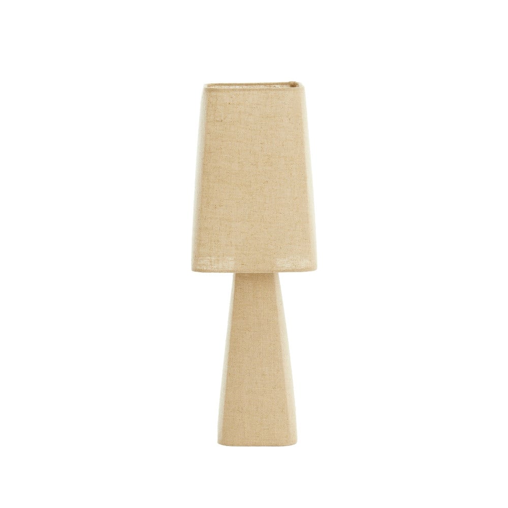 Light & Living Mikko Tafellamp - Beige - Linnen - Hoogte: 58 cm
