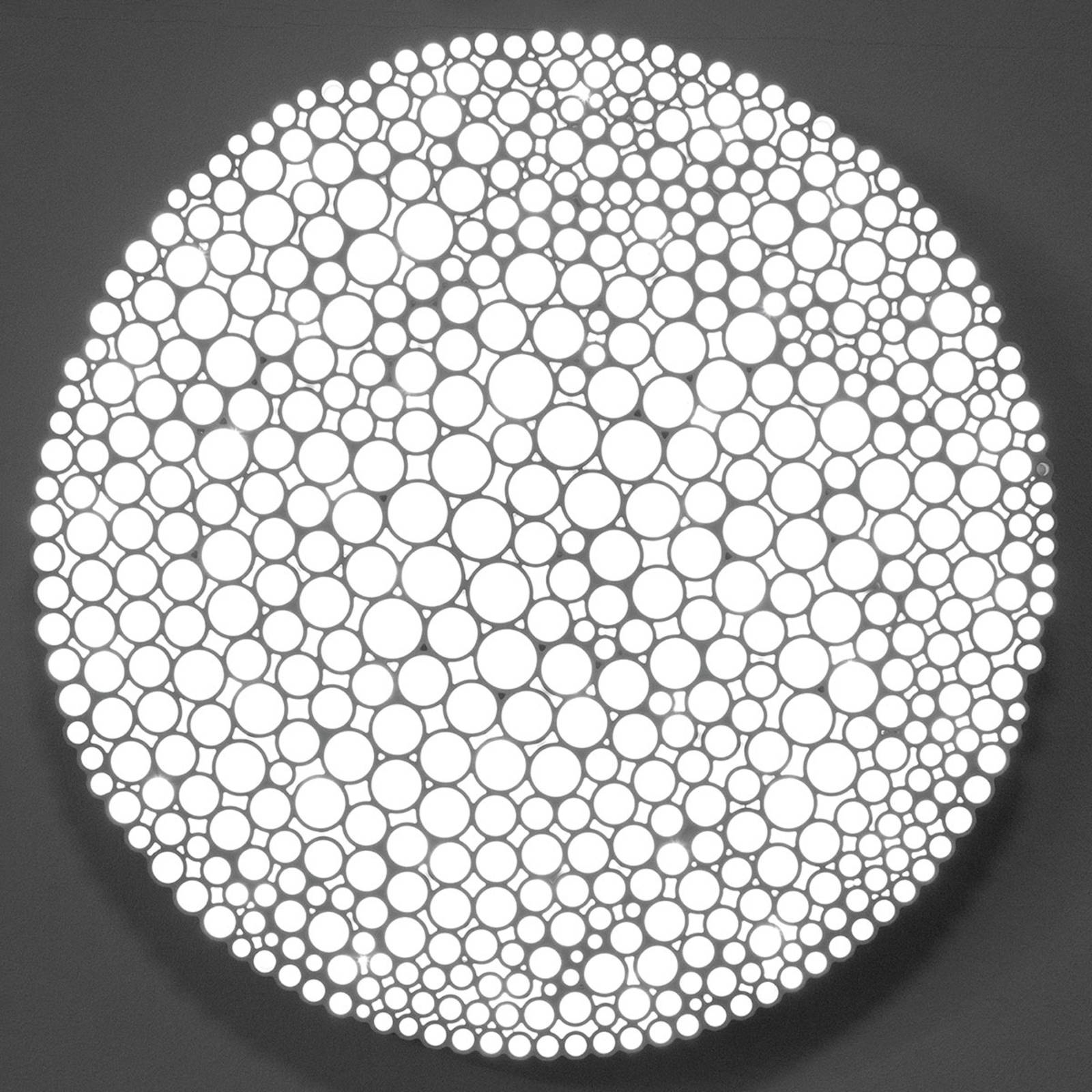 Artemide Lámpara de techo diseño Calipso, atenuable, Blanco / Ópalo, Salón / Comedor, Plástico, Diseño, Lámpara de techo