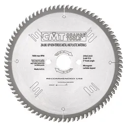 CMT, Sägeblatt, 284.080.10P Sägeblatt für Nichteisenmetalle (Alu) positiv 250 x 32 x 80T