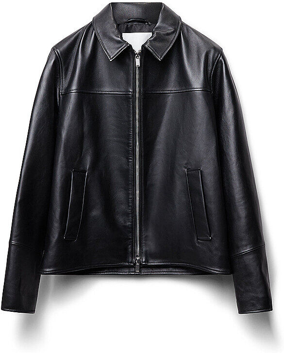 FINAL DRAFT Lederjacke schwarz   L L