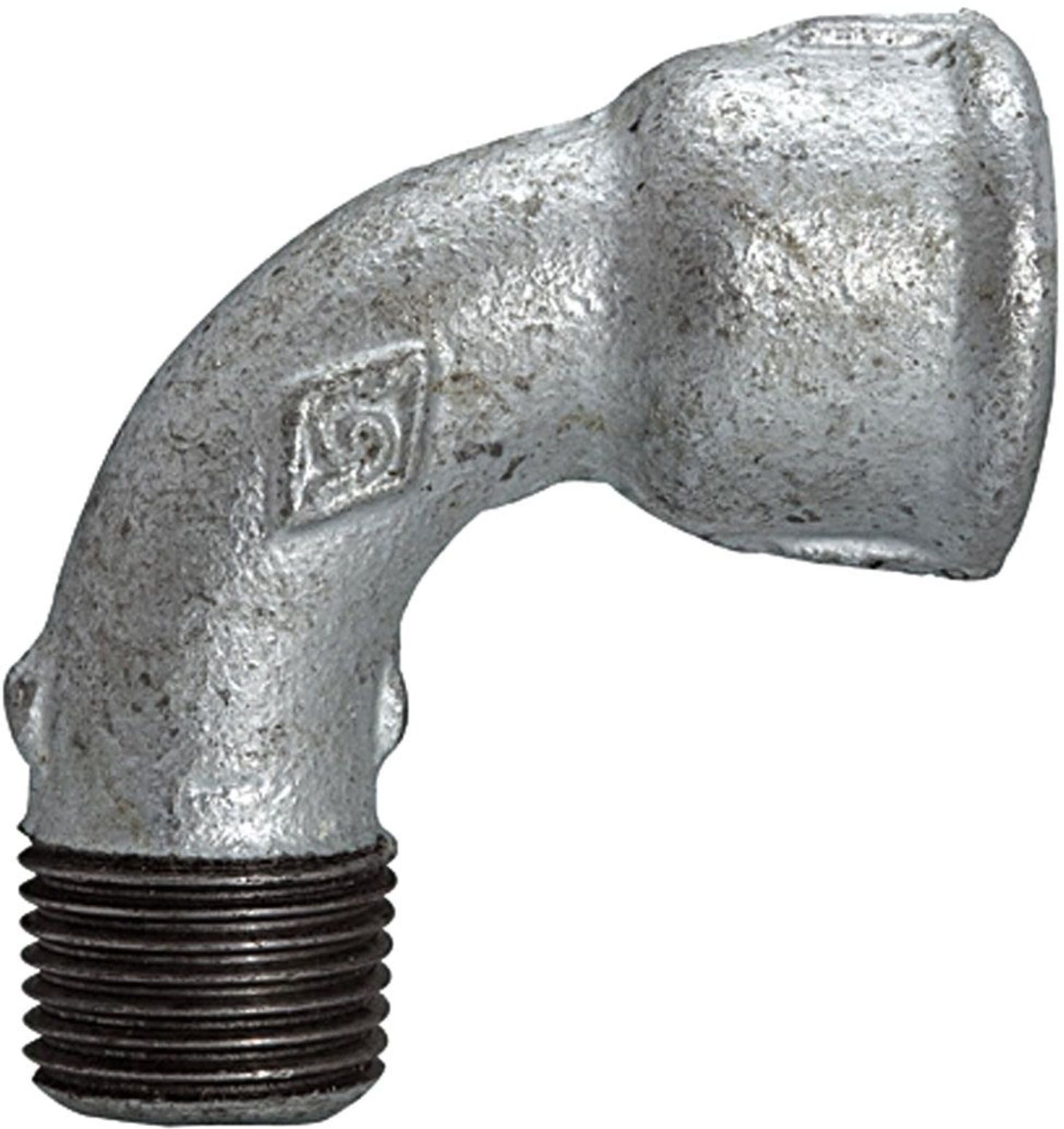 Riegler Bogen 1a, kurz, 90°, IG/AG, Rp/R 2, schwarzer Temperguss (TFB 1A-20)