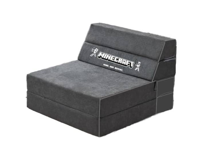 phoenix group AG Minecraft - Schlafsofa, Klappsofa, gepolstert, passend zum Minecraft Kojenbett 120x90cm