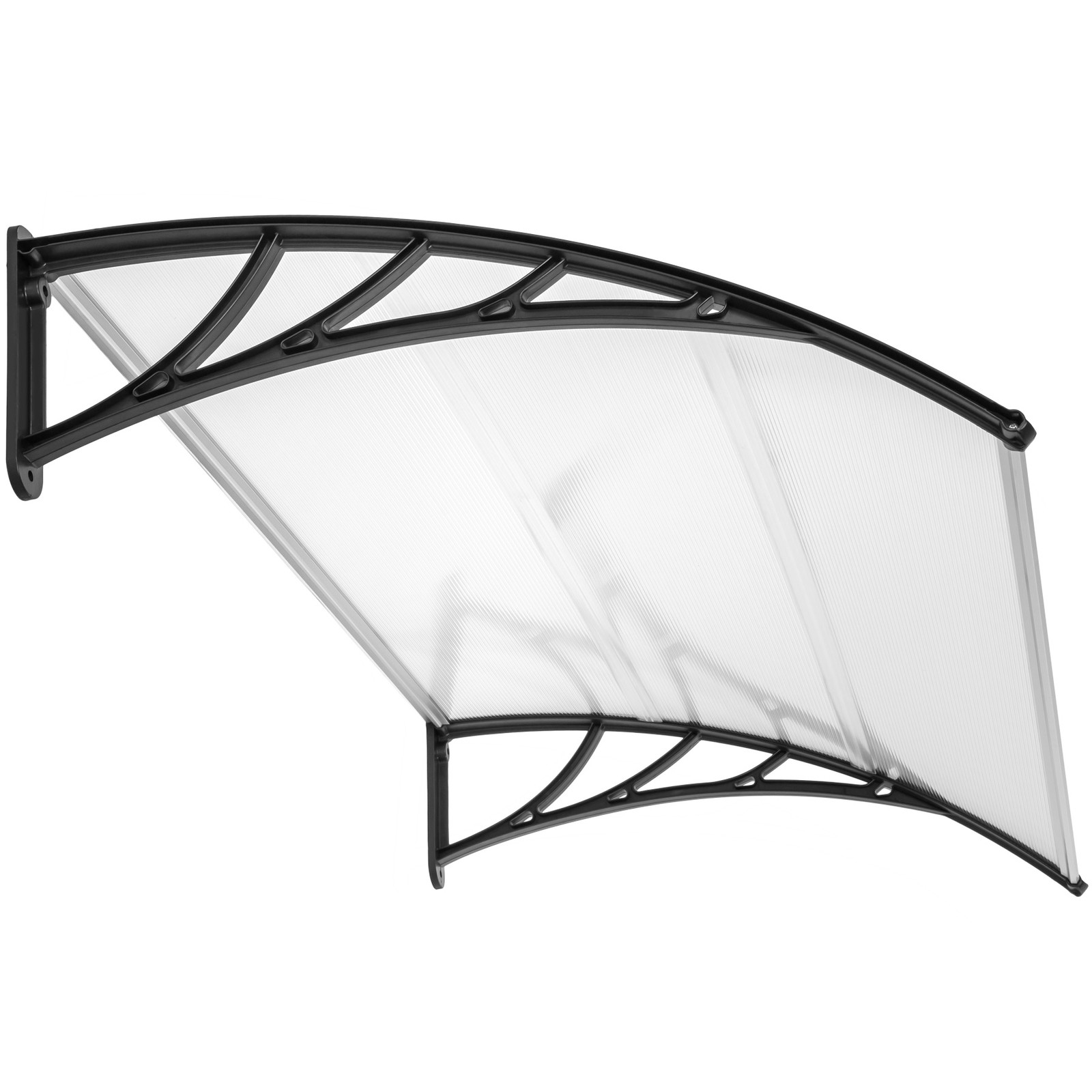 TecTake Voordeurluifel transparant - 150 cm