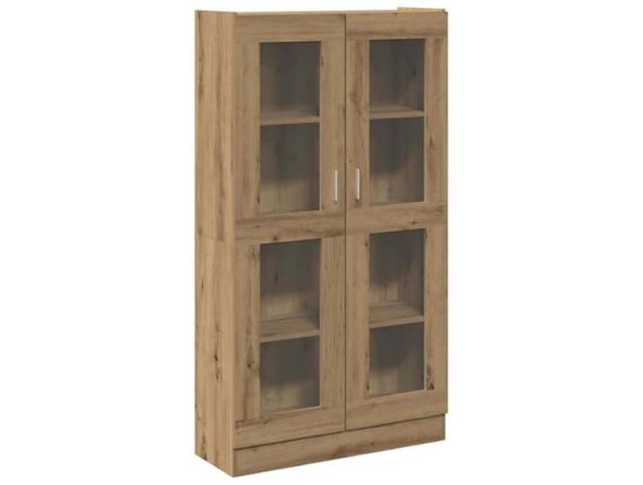 fsahslih Highboard Artisan-Eiche 82,5 x 30,5 x 150 cm Holzwerkstoff Schlanker Aufbewahrungsschrank mit Griffen für Wohnzimmer und Schlafzimmer. Bietet viel Platz auf kompakter Stellfläche.