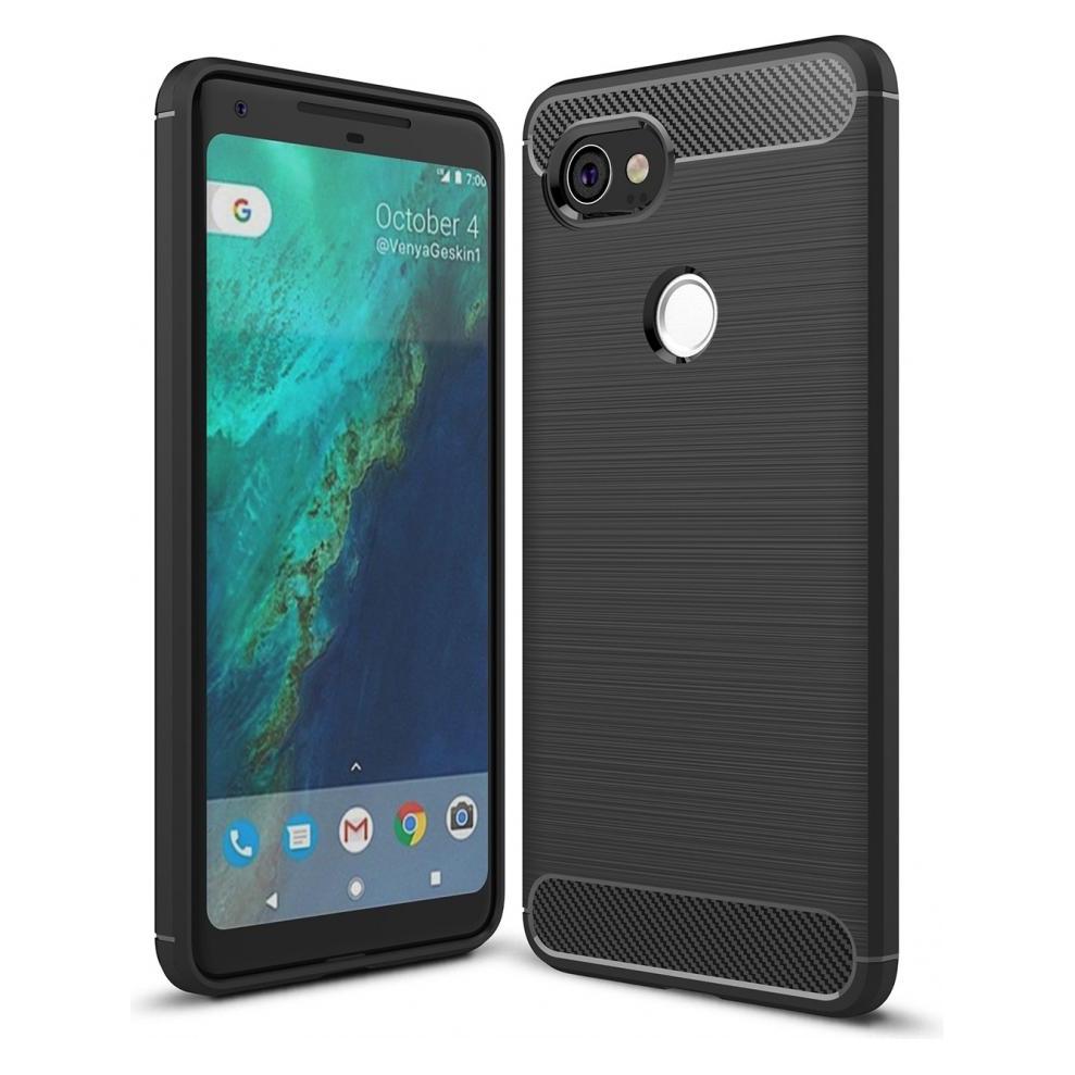 Screenguard Google Pixel 2 XL Hülle Carbon Brushed Soft TPU (Google Pixel 2 XL) (00024656)