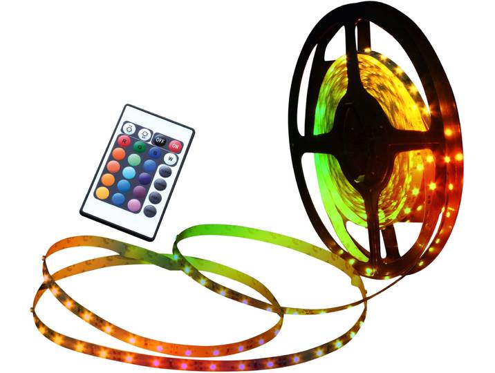 NÄVE LED-Streifen LED STRIPE , bunt, Gesamtlänge 6,5m, Lichterketten, LED-Streifen