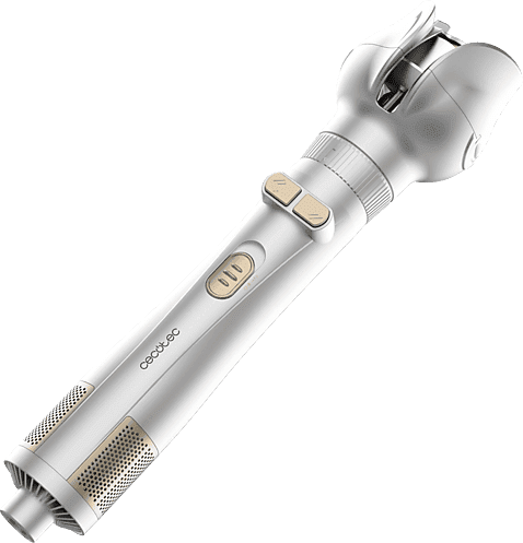 Moldeador - Cecotec CeramicCare 6in1 Gyro, Cabello protegido y sin frizz, 6 Cabezales, Grey