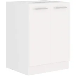 EKO White Unterschrank 60 Weiss matt Küchenzeile Küchenblock Küche Einbauküche
