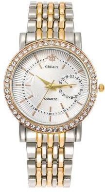 Fusion Finds Luxury Women's Gold Watch With Diamond Bracelet Elegant Quartz Dress Watch gold And Silver