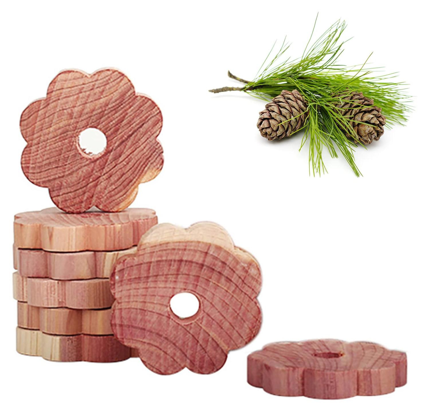 Dripio Cederhouten ringen tegen motten, 8 stuks, Diameter: 4,8 cm