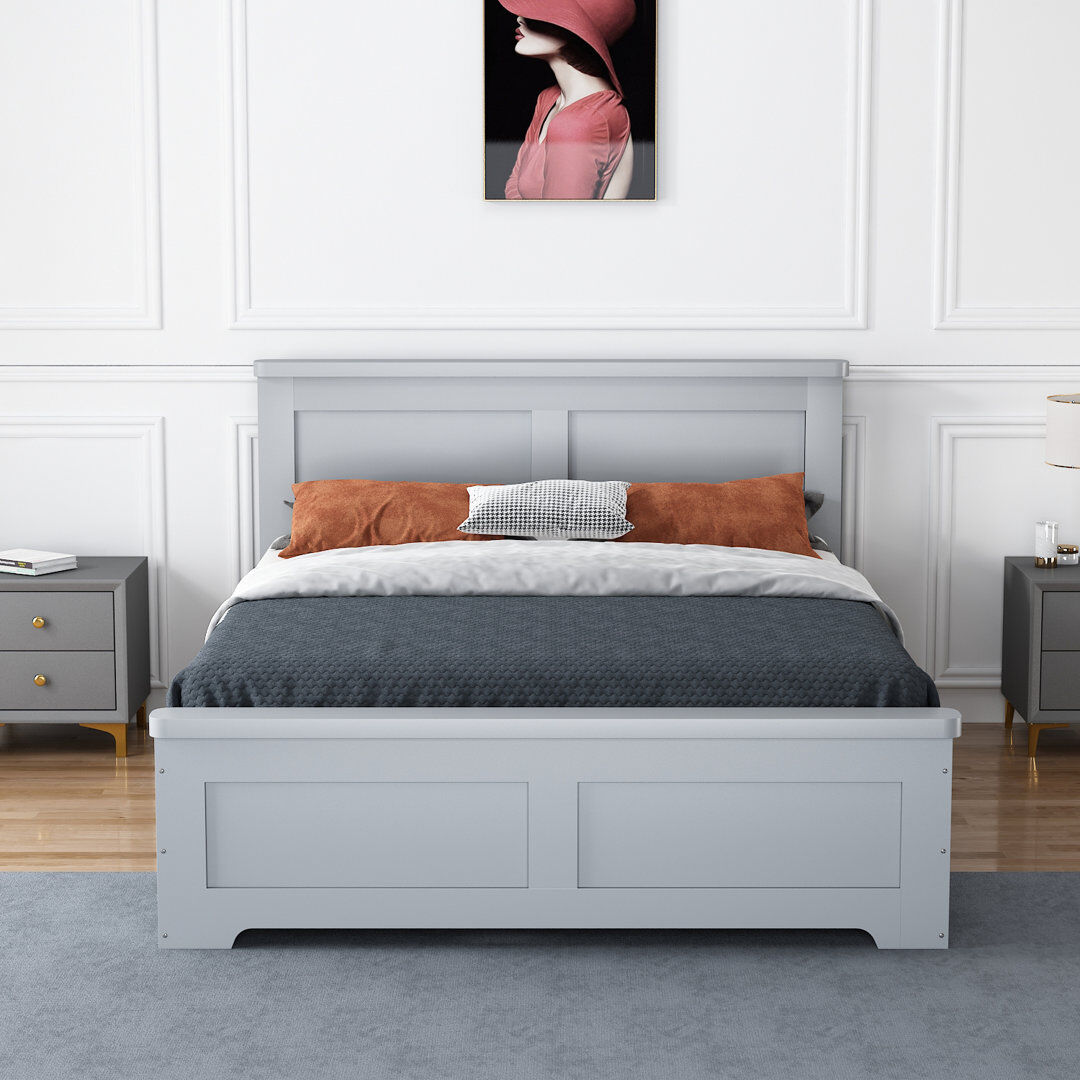Ophelia & Co. Lando Drawers Bed Grey Double (4'6)