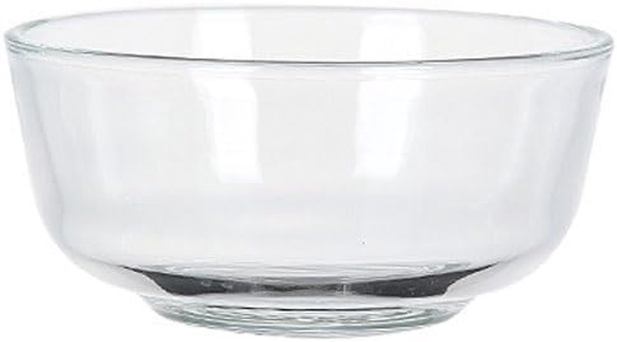 Glazen saladekom voor maaltijden, transparant, diameter: 11,5 cm