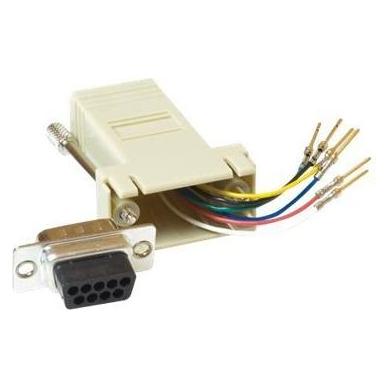 ACT Modular Adapter D-sub/RJ-12 09-Sub-D RJ-45 Grau Kabelschnittstellen-/adapter (TD09M8)