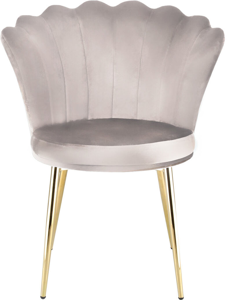 Fairmont Park Daisy - Velvet Chair with Back-Rest Taupe 84cm H X 69cm W X 63cm D