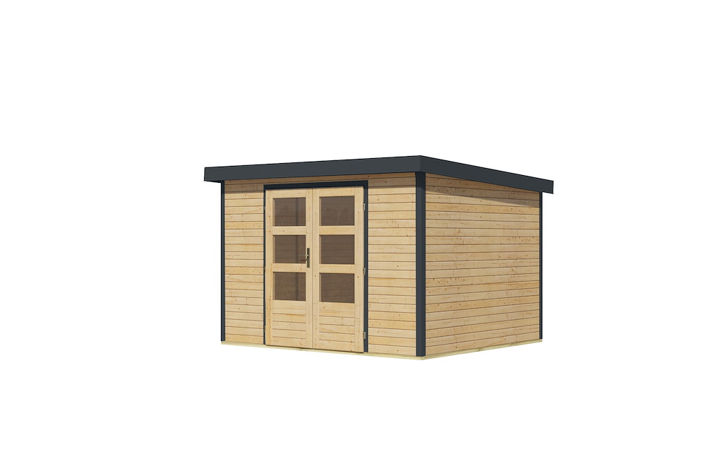 KARIBUHOLZT GH Jupiter 5 A 302x242x211cm natur anthrazit 16988252