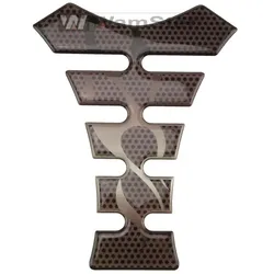 Tankpad Black/Silver CarbonTankschutz 140mm x 180mm Polymer 3D