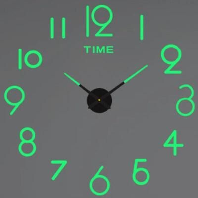 Inspire Essentials Large 3D Wall Clock Luminous DIY Modern Silent Wall Decor 14