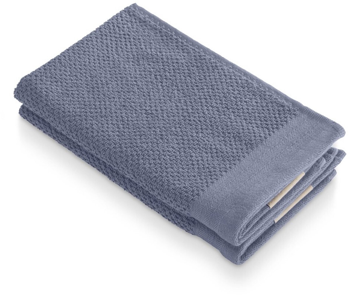 Walra Gastendoek Soft Cotton Popcorn - Blauw - 2x 30 x 50 cm