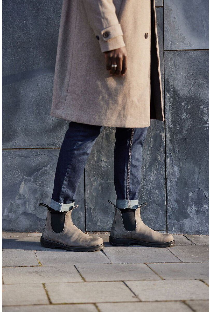 BLUNDSTONE Boots chelsea en cuir waxed nubuck 2446