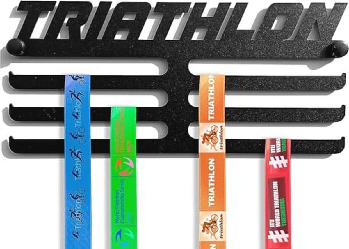 Medaille en startnummer hanger van 100% staal