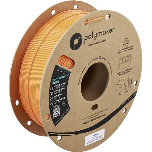 Polymaker PB05005 Filament PETG Highspeed Filament 1.75mm 1000 Orange 1St.