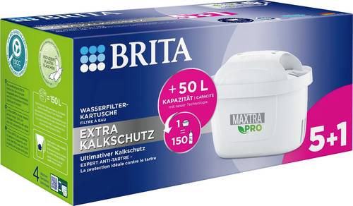 Brita Maxtra Pro Extra 5+1 122225 Wasserfilter Weiß