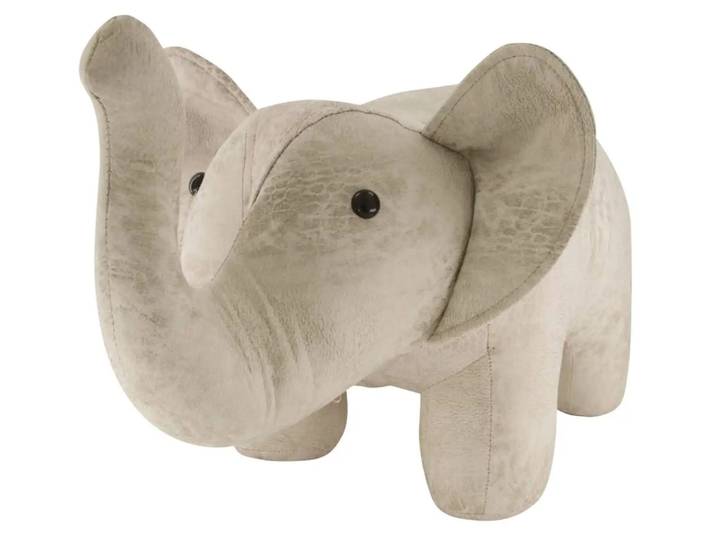 Hocker Elefant Hellgrau H: 30 cm Decofinder