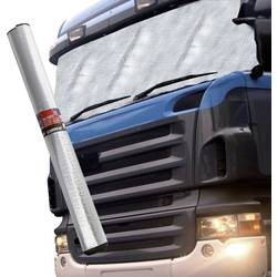 HP Autozubehör Scheibenabdeckung aluminiumbeschichtet, Diebstahlschutz (B x H) 2.55 m x 1 m Lkw, SUV, Van, Bus Silber 18242