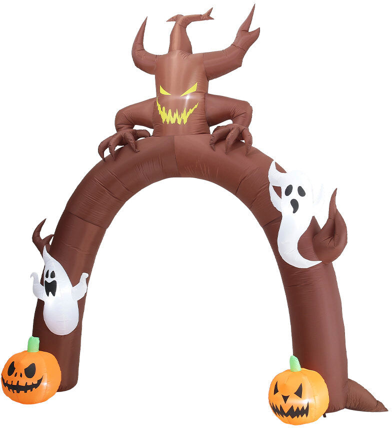 The Seasonal Aisle Wynward Polyester Freestanding Halloween Outdoor Decoration Brown/Orange/White 270cm H