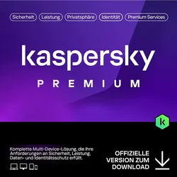Kaspersky Premium 2026, 3 Geräte - 1 Jahr, Download