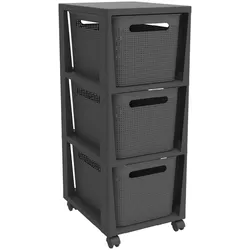 Rotho, Rollcontainer, Schubladenturm Tower (30 x 37 x 77 cm)