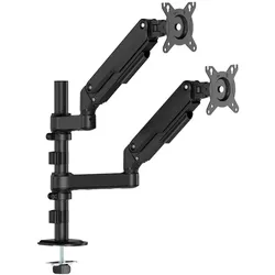Aisens DT32TSR-453 (Tisch, Wand, 32", 9 kg), Monitor Halterung, Schwarz