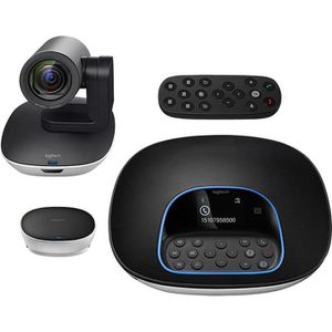 Logitech Videokonferenzsystem GROUP, inkl. Freisprecheinrichtung, Hub, Kamera, 4 Stück