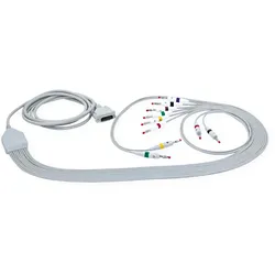 EKG-Komplettkabel mit Bananenstecker für Schiller / Easote Biomed AT1, AT2, AT4,