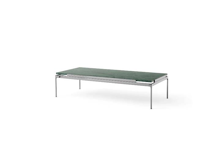 &Tradition Table basse Sett LN12 Verde guatemala-dark chrome