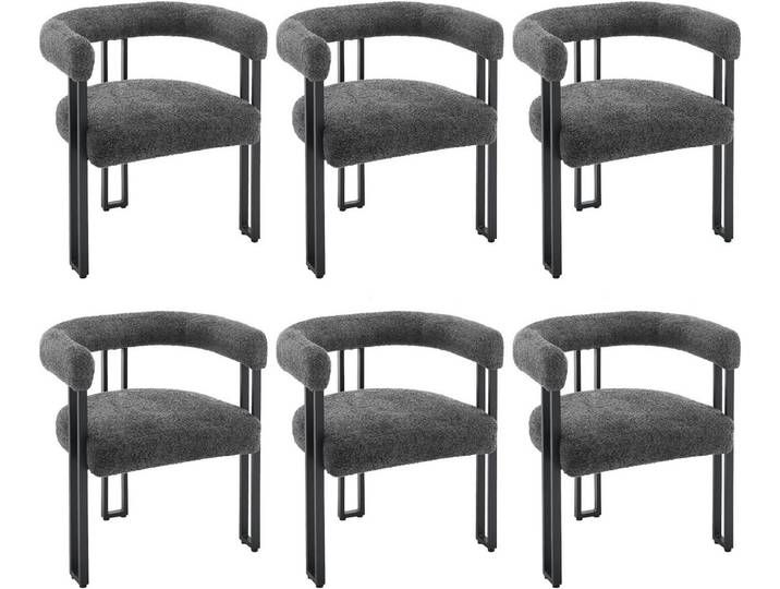 Woltu Esszimmerstuhl, Design Stuhl Küchenstuhl Sessel bequem modern, aus Chenille