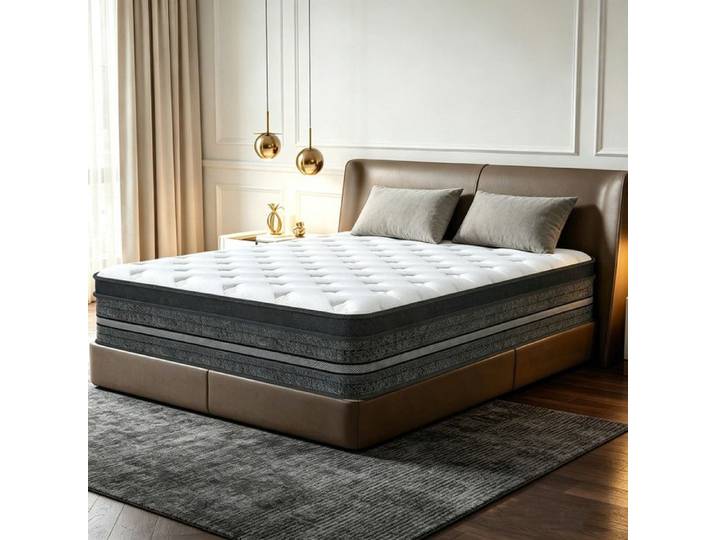 Matelas - YIDATONG - Luxe Matelas Hybride - 140x190 cm - Épaisseur 30 cm - Mi-ferme