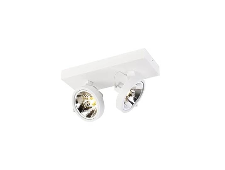 Qazqa go - Spot plafond\, plafonnier - 2 lumière - L 30 cm - Blanc - Moderne - éclairage intérieur - Salon I Chambre I Cuisine I Salle à manger