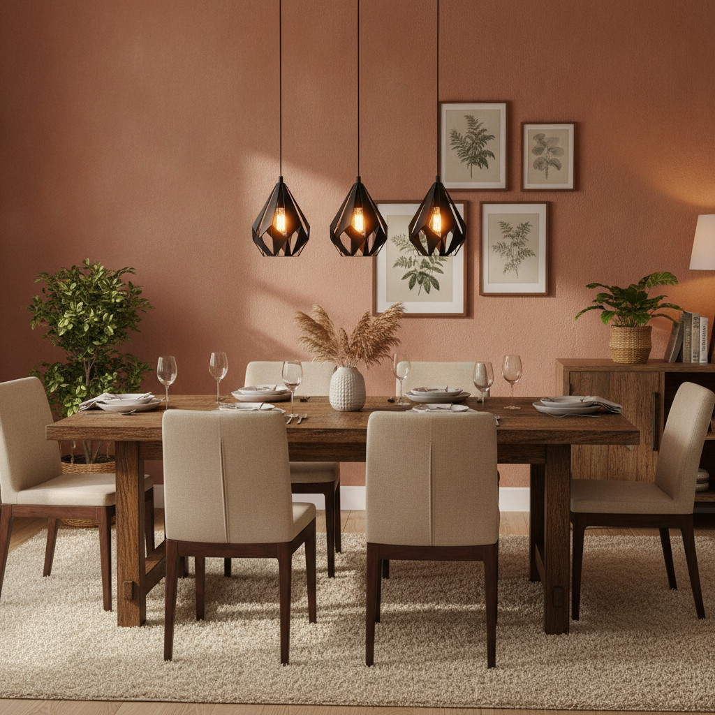 Eglo Carlton 5 Zwarte Hanglamp met 3 Lichtpunten