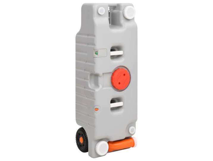 vidaXL Camping-Wassertank mit Rollen 75 L Grau