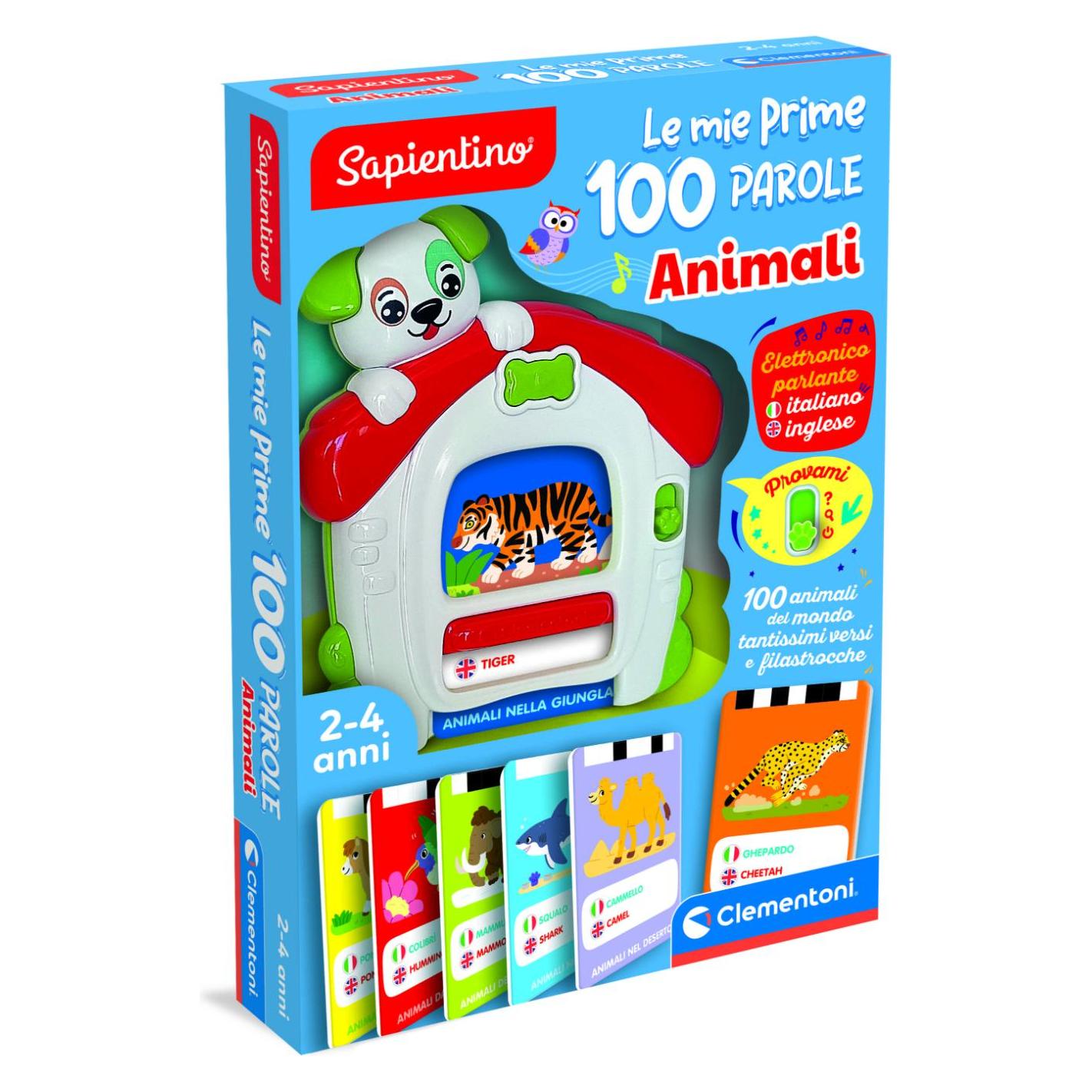 Clementoni My First 100 Words - Animals (Englisch, Italienisch, 2 - 5 Jahre) (68934929)