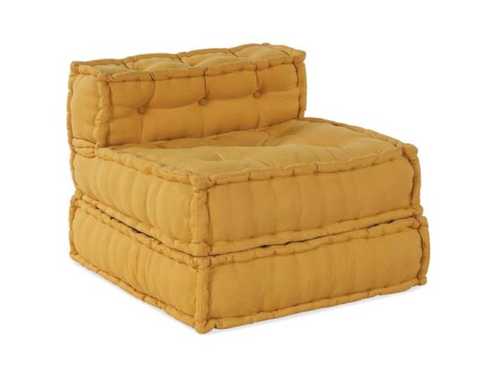 PUGYNBK Modulares Sofa aus Stoff, gelb, 70 x 70 x 54 cm Weiche Baumwolle, Füllung aus Schaumstofffasern, rekonfigurierbares Design, Verwendung auf Veranda, Wohnzimmer oder Spielecke