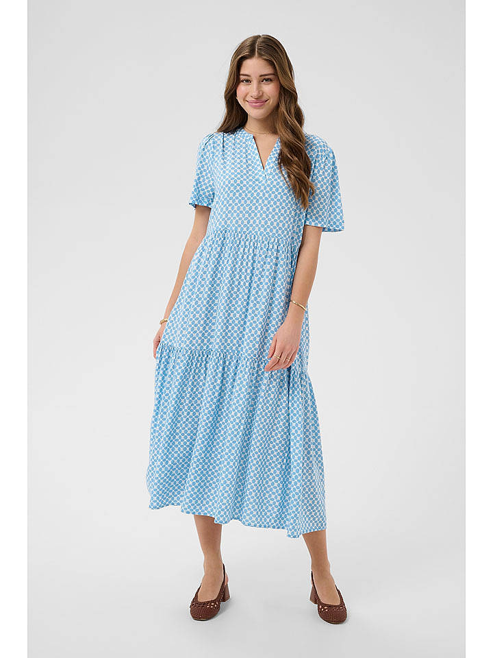 Kaffe Kleid in Hellblau - 42
