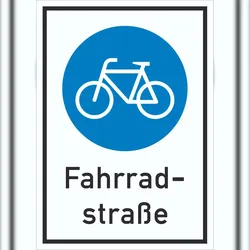 HB-Druck Schild Fahrradstraße A0 (841x1189mm)