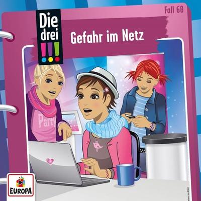 Die drei !!! 68: Gefahr im Netz - , CD, 9783803261694