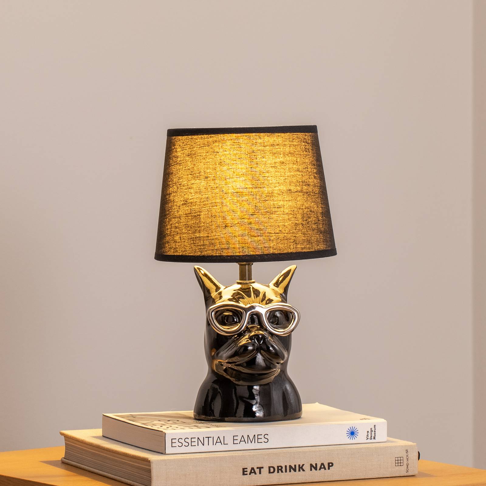 Tischlampe Biagio ONLI, schwarz, für Wohn- / Esszimmer, Keramik, Modern, Tischlampe