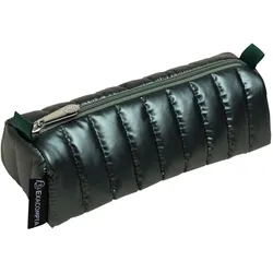6x Exacompta, Etui, Rundes Schlampermäppchen, 22x8,5x7 cm, Daunen