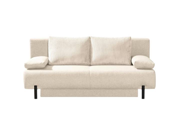 Novel Schlafsofa, Natur, Metall, 2-Sitzer, Füllung: Schaumstoffflocken,Schaumstoffflocken, 197x88x89 cm, Made in EU, Liegefunktion, Wohnzimmer, Sofas & Couches, Schlafsofas, Schlafsofas mit Bettkasten
